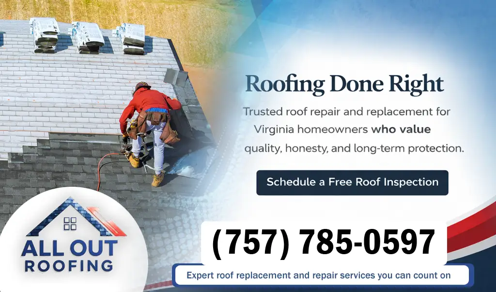 Most Common Roofing Problems Found on Homes in Chesapeake