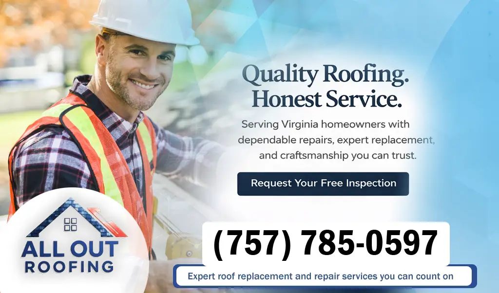 Grassfield Virginia Roof Leak Repair