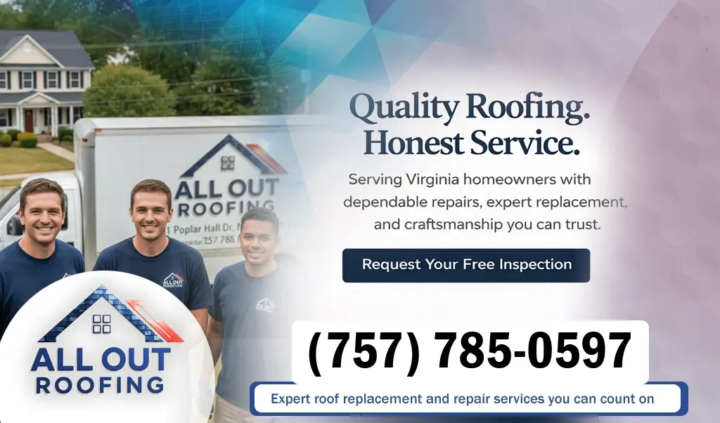 Great Neck Virginia Roof Leak Repair