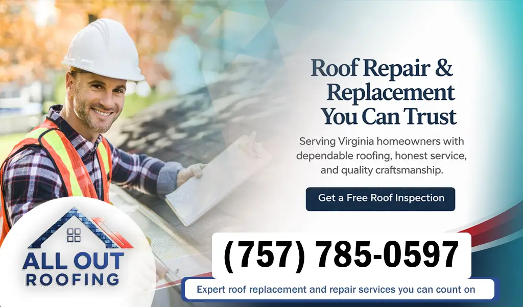 Isle of Wight County Virginia Roof Leak Repair