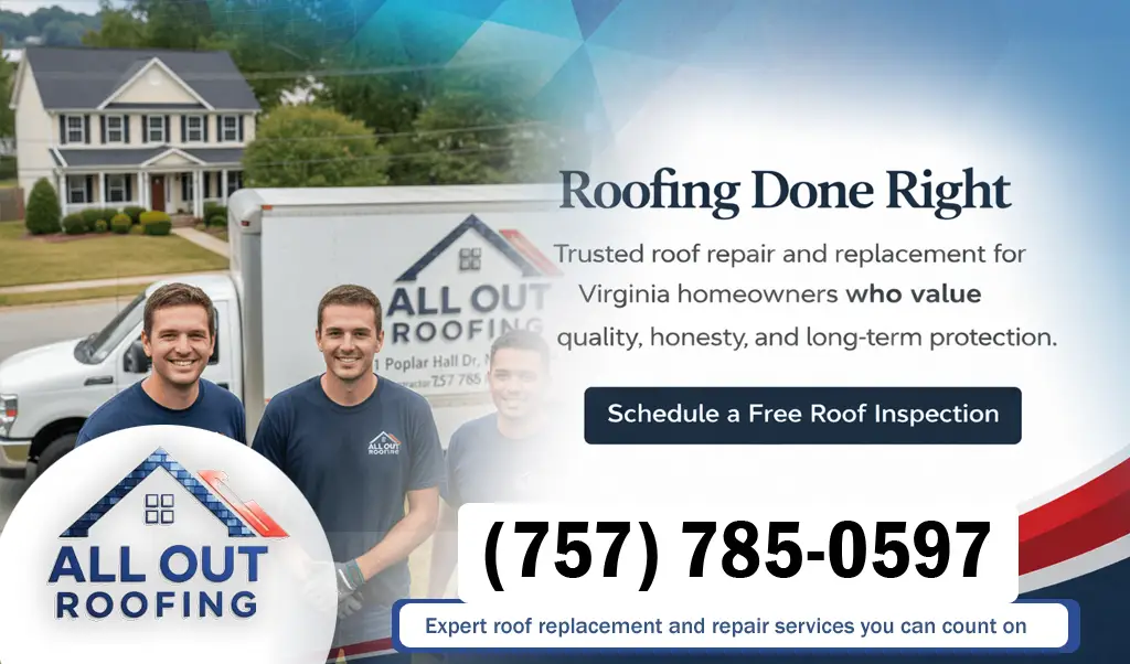 Suffolk Virginia Roof Leak Repair
